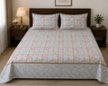 Modern Geometric Bed Sheet Set with 2 Matching Pillow Covers – Soft & Elegant Bedding