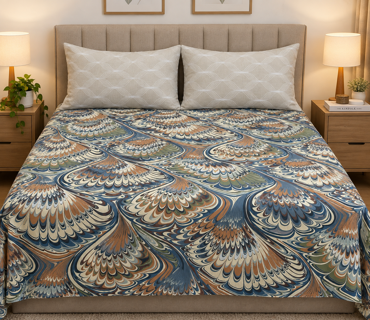 Floral Printed Bedsheet Set – Single and  Queen and King Size