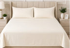 Lime ten Plain Bedsheet Set with 2 Matching Pillow Covers – Soft & Elegant Bedding