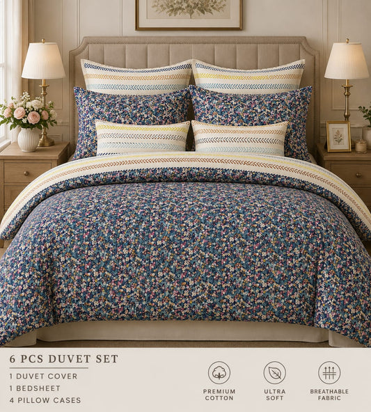 8-Piece Floral Printed Comforter Set