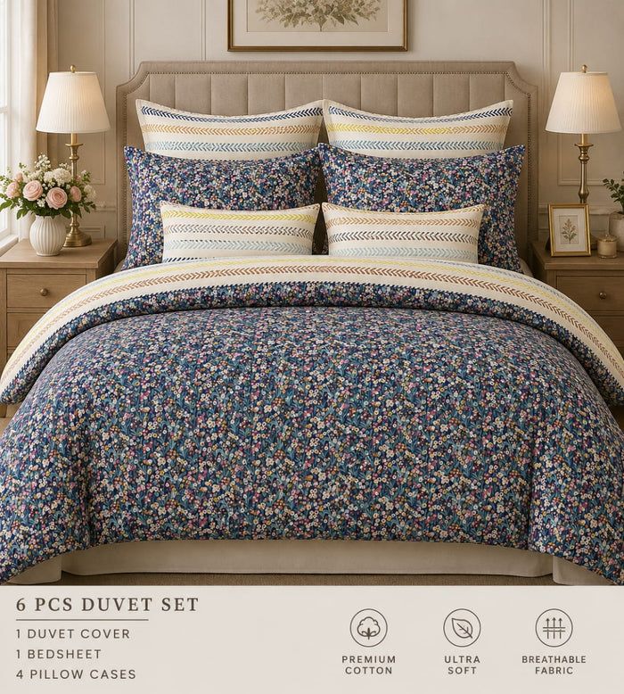 8-Piece Floral Printed Comforter Set
