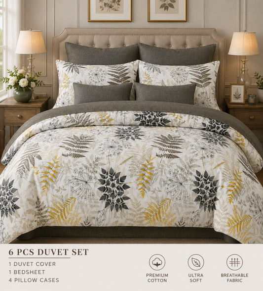8-Piece Floral Comforter Set