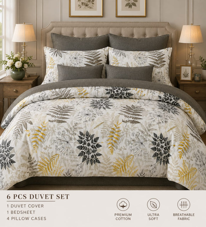 8-Piece Floral Comforter Set
