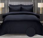 Luxury  Stripe Bed Sheet Set – Soft, Hotel Collection, Wrinkle-Resistant (2 Pillow Covers Included)