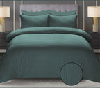 Luxury  Stripe Bed Sheet Set – Soft, Hotel Collection, Wrinkle-Resistant (2 Pillow Covers Included)