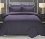 Luxury  Stripe Bed Sheet Set – Soft, Hotel Collection, Wrinkle-Resistant (2 Pillow Covers Included)