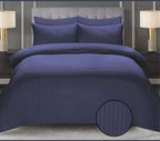 Luxury  Stripe Bed Sheet Set – Soft, Hotel Collection, Wrinkle-Resistant (2 Pillow Covers Included)