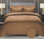 Luxury  Stripe Bed Sheet Set – Soft, Hotel Collection, Wrinkle-Resistant (2 Pillow Covers Included)