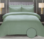Luxury  Stripe Bed Sheet Set – Soft, Hotel Collection, Wrinkle-Resistant (2 Pillow Covers Included)