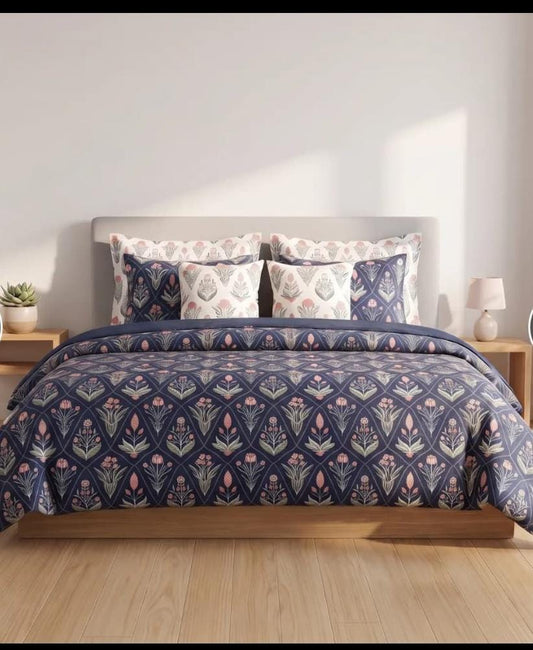 Elegant Floral 6-Piece Duvet Set
